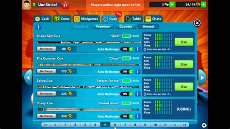 At that time 8 ball pool give us free pool fan cue, super pool fan cue, and pool fanatic cue, from those pool fanatic cue, is one of the best cues for free. 8 Ball Pool by Miniclip: Best Cues Collection - YouTube