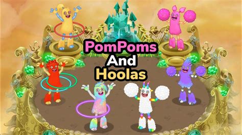 Epic Rare And Common Pompom And Hoola On Gold Island Youtube