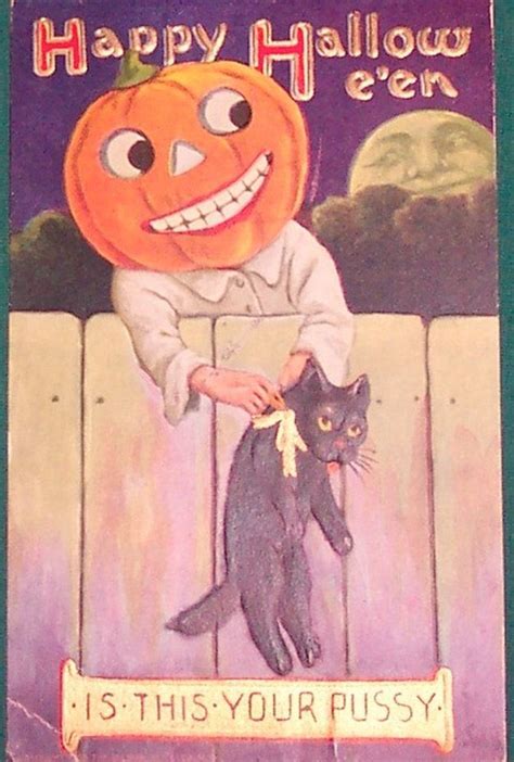 22 Truly Bizarre Vintage Halloween Postcards Vintage Halloween Cards