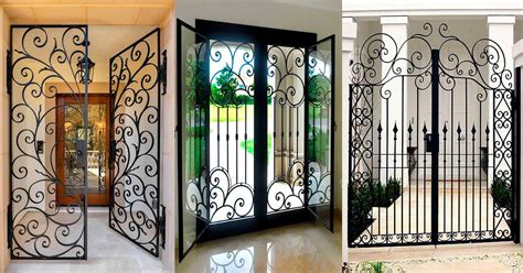 Diseños de puertas de hierro forjado Dale Detalles