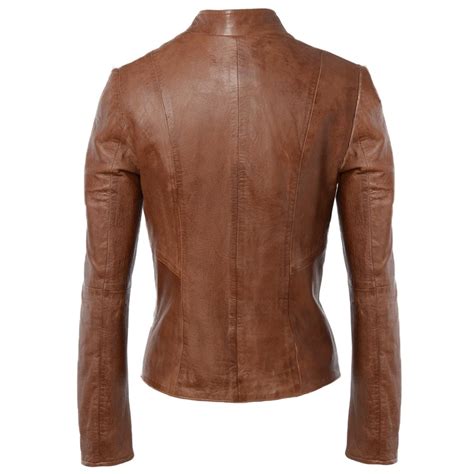 womens leather jacket tan nap alana women s leather jackets