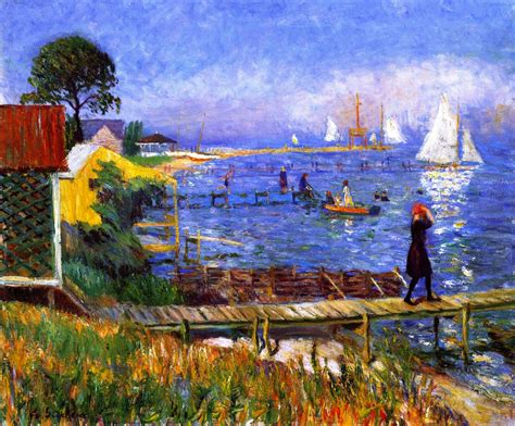 Bathers At Bellport Painting William James Glackens Oil Paintings