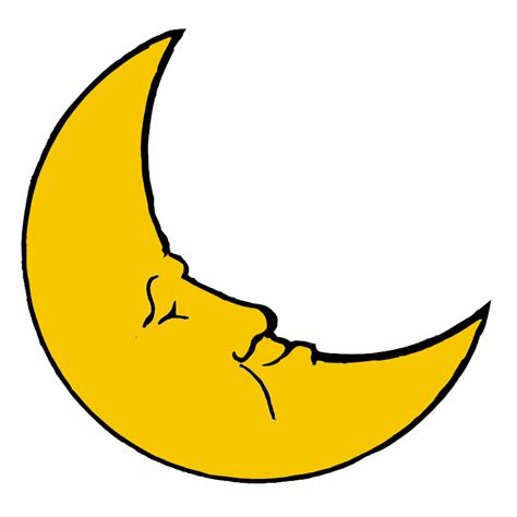 Free Clip Art Smiling Crescent Moon By Snifty