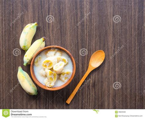 Bananas Sweet In Coconut Milk Stock Photo Image Of Thai Bananas