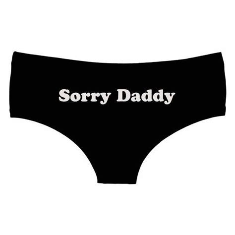 Sorry Daddy Underwear Black Panties Abdl Cgl Ddlg Playground
