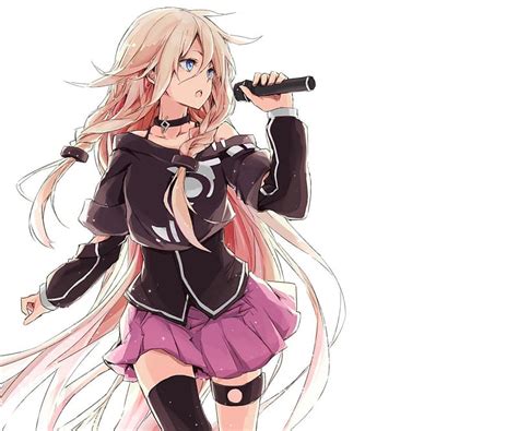 Girl Singing Into Microphone Anime