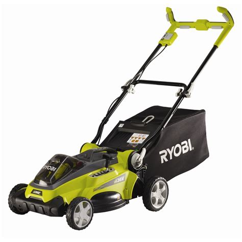 ryobi 36v lithium ion cordless lawn mower console i n 3380700 bunnings warehouse