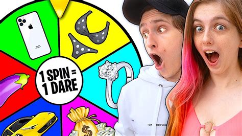 spin the dare wheel challenge w girlfriend youtube