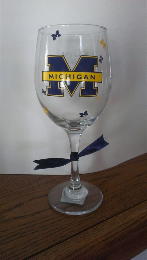 Personalized Michigan Wine Glass Find Me On Facebook Stuckon
