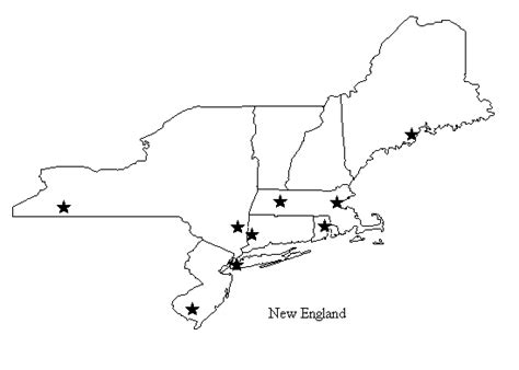 View maps of new england, and learn about the six new england states. Blank Map New England States
