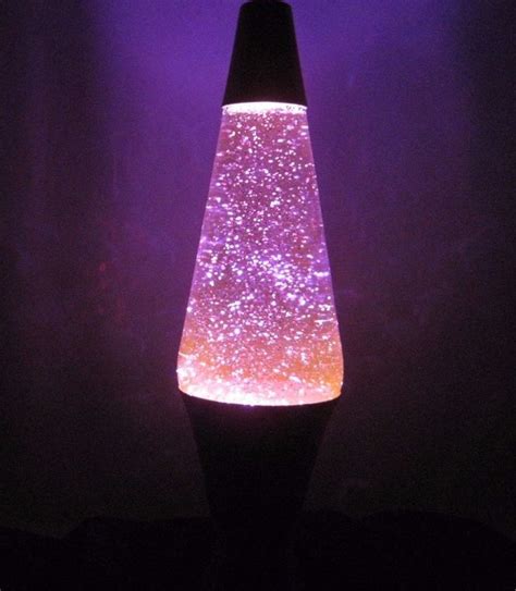 Purple Lava Light Glitter Lamp 16 Tall Silver Aluminum Watch The Video