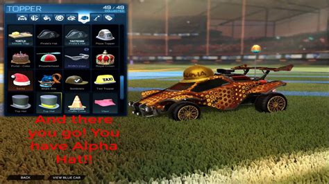 How To Get Alpha Hat On Rocket League Youtube