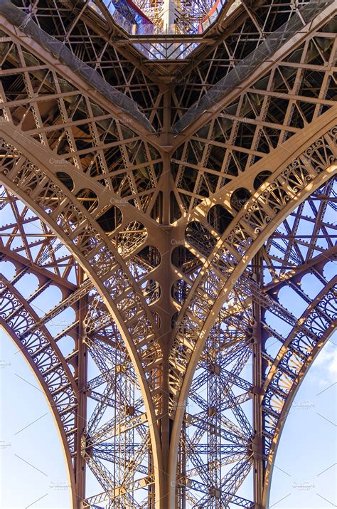 Eiffel Tower Structure Paris High Quality Abstract Stock Photos