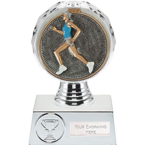 Female Running Trophy Silver Hemisphere 135cm 525