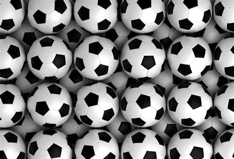 Background With Soccer Balls Wallpaper For Kids Room Decor