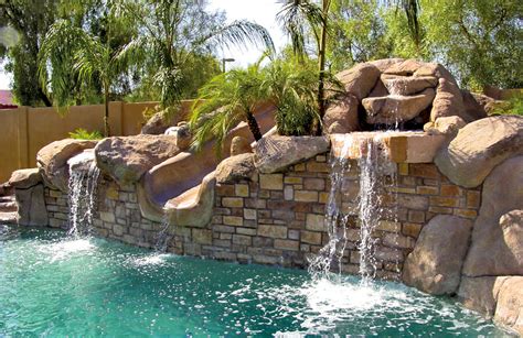 Swimming Pool Rock Slides Photos│ Blue Haven Pools