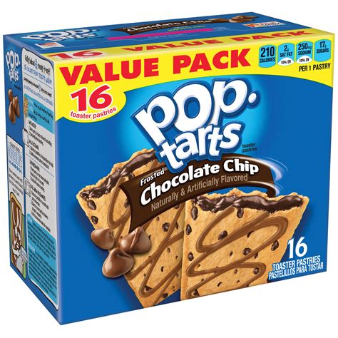 Buy 2 Pack Kelloggs Pop Tarts Breakfast Toaster Pastries Frosted Chocolate Chip Flavored Value
