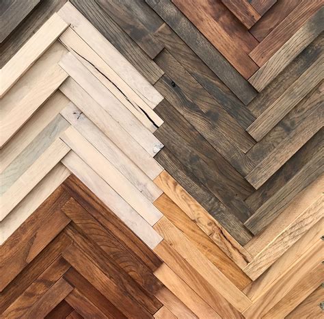 Many Different Colored Wood Planks Are Stacked On Top Of Each Other In