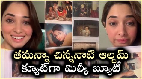 Actress Tamanna Bhatia Shares Childhood Photo Album With Fans Youtube