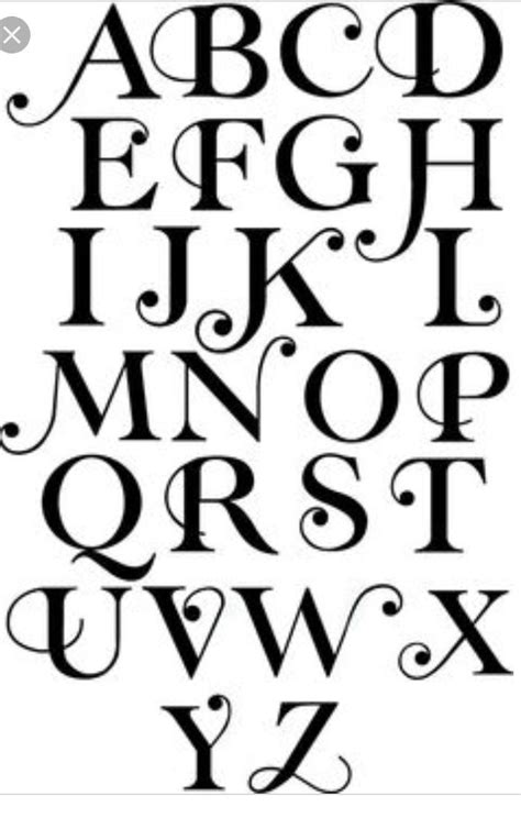 Bold And Big Cursive Letters Fancy Hand Lettering Alphabet Lettering