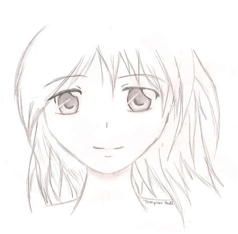 Anime Face Sketch At Explore Collection Of Anime Face Sketch