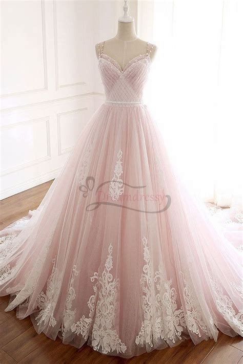 Pink Princess Ball Gown Princess Ball Gowns Prom Dress With Train