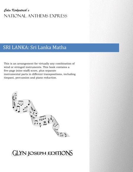 Sri Lanka National Anthem Sri Lanka Matha By Ananda Samarakoon 1911