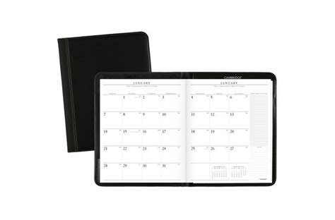 At A Glance Executive 2024 Monthly Padfolio Black Large 9 X 11