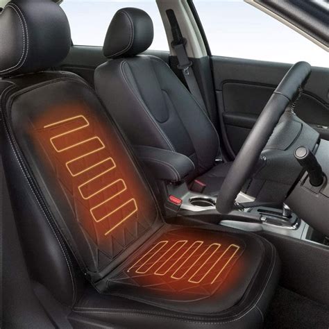 Nex Car Seat Heater 12v Heated Cushion Back Heating Pad Warmer Cover