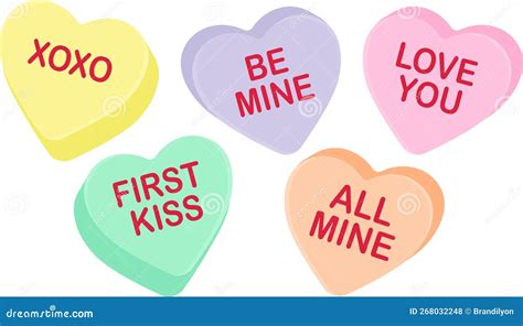 Candy Heart Sayings Sweethearts Valentines Day Sweets Sugar Food