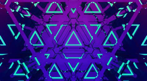 The Neon Triangles Wallpaper Hd Abstract 4k Wallpapers Images And