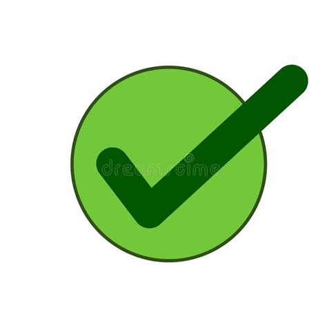 Green Check Mark Icon In Circle Tick Symbol Vector Image Images