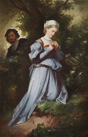 Wie in der szene zuvor verabretet findet nun das treffen mit den liebenden statt. Faust trifft Gretchen in Marthes Garten by Alexander von ...