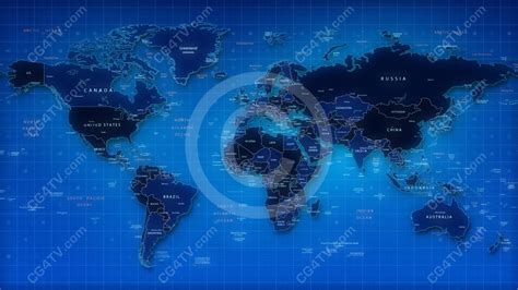 World Map Loop Background Royalty Free Stock Animation