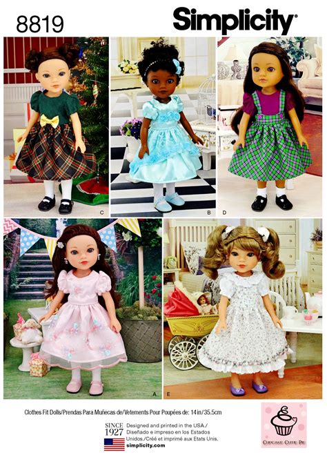 Sewing Pattern 14 Inch Doll Clothes Pattern 14 Inch Doll Etsy Doll Clothes Patterns Doll