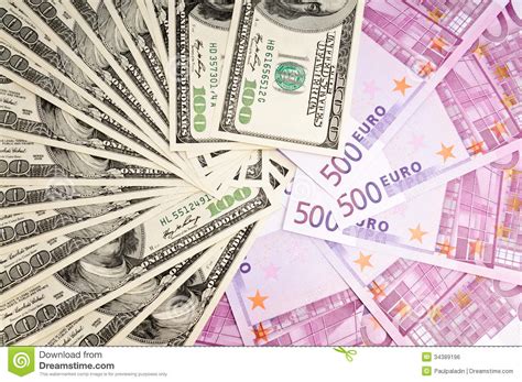 Convert 3000 eur / 3000 usd to major currencies US Dollar versus Euro stock photo. Image of business ...