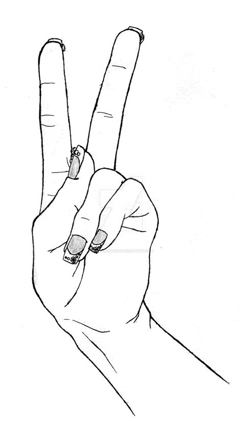 Anime Hands Reference Peace Sign Pencil Eraser Black Marker I Use A