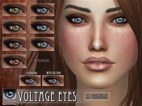 Sims 4 Ccs The Best Voltage Eyes By Remussims The Sims 4 Skin