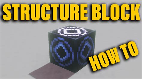 How To Create And Load Structure Block Nbt Minecraft Tutorial Youtube