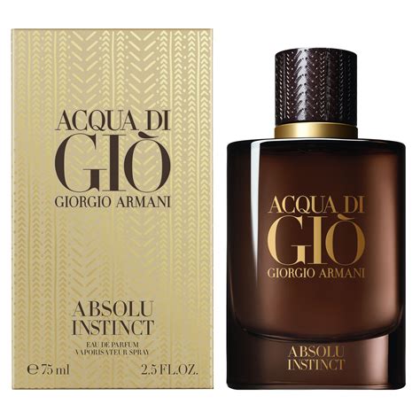 Acqua Di Giò Absolu Instinct Giorgio Armani Cologne Un Nouveau Parfum