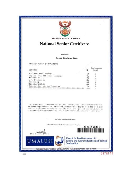 61 Info How Does Matric Certificate Look Like With Video Tutorial