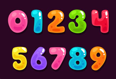 Are you looking for an easy way to convert text to binary? Jelly colorful alphabet numbers - Download Free Vectors ...