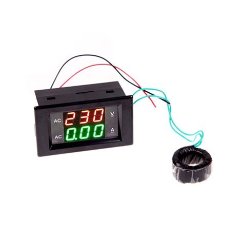 Buy Digital Voltmeter Ammeter Ac 130v 500v 0 200a Voltage Amperage