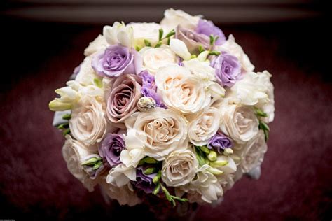 Lavender And White Rose Bridal Bouquet Calgary Florist Photo Credit
