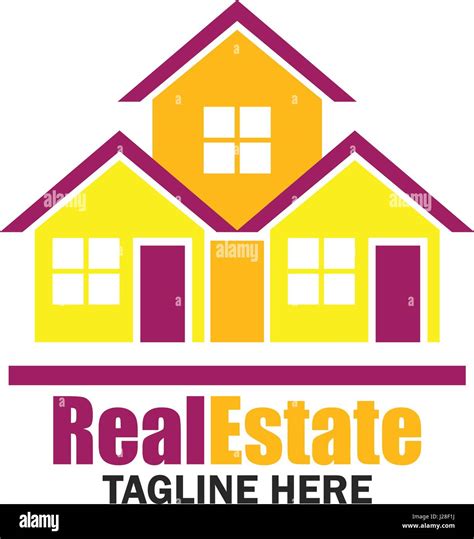 Real Estate Logo With Text Space For Your Slogan Tagline Vector