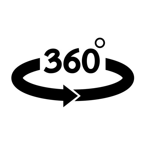 360 Degree Icon 573832 Vector Art At Vecteezy