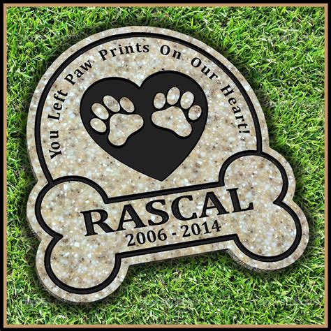 Pet Memorial Grave Marker Headstone Dog Cat Horse Gravestone Etsy