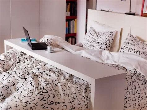 You don't want to clutter up the space with too many furniture; Ikea Malm Over The Bed Table - Bed | Ikea bed table ...