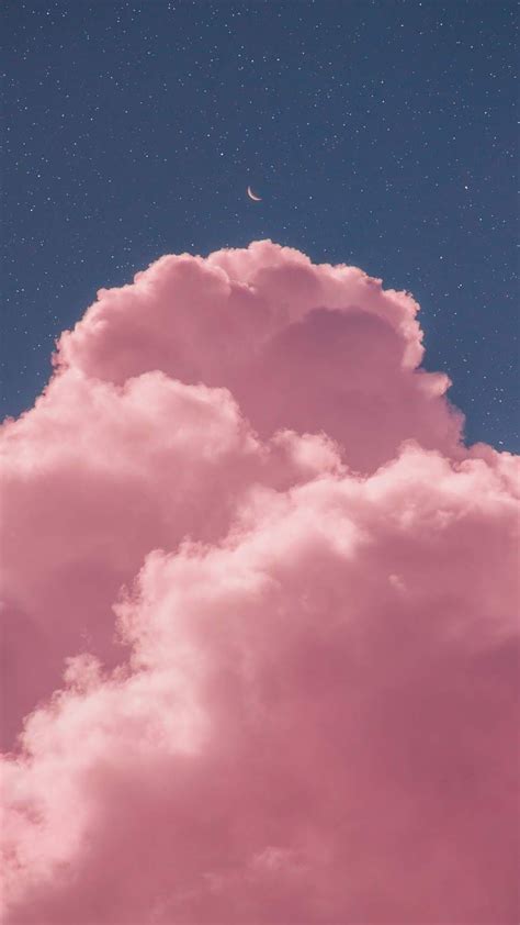 Wallpaper Glitter Iphone Wallpaper Aesthetic Pink Clouds Download