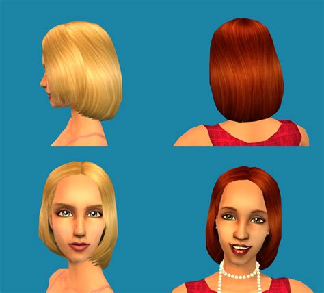 Mod The Sims 2 Basegame Hair Texture Replacements